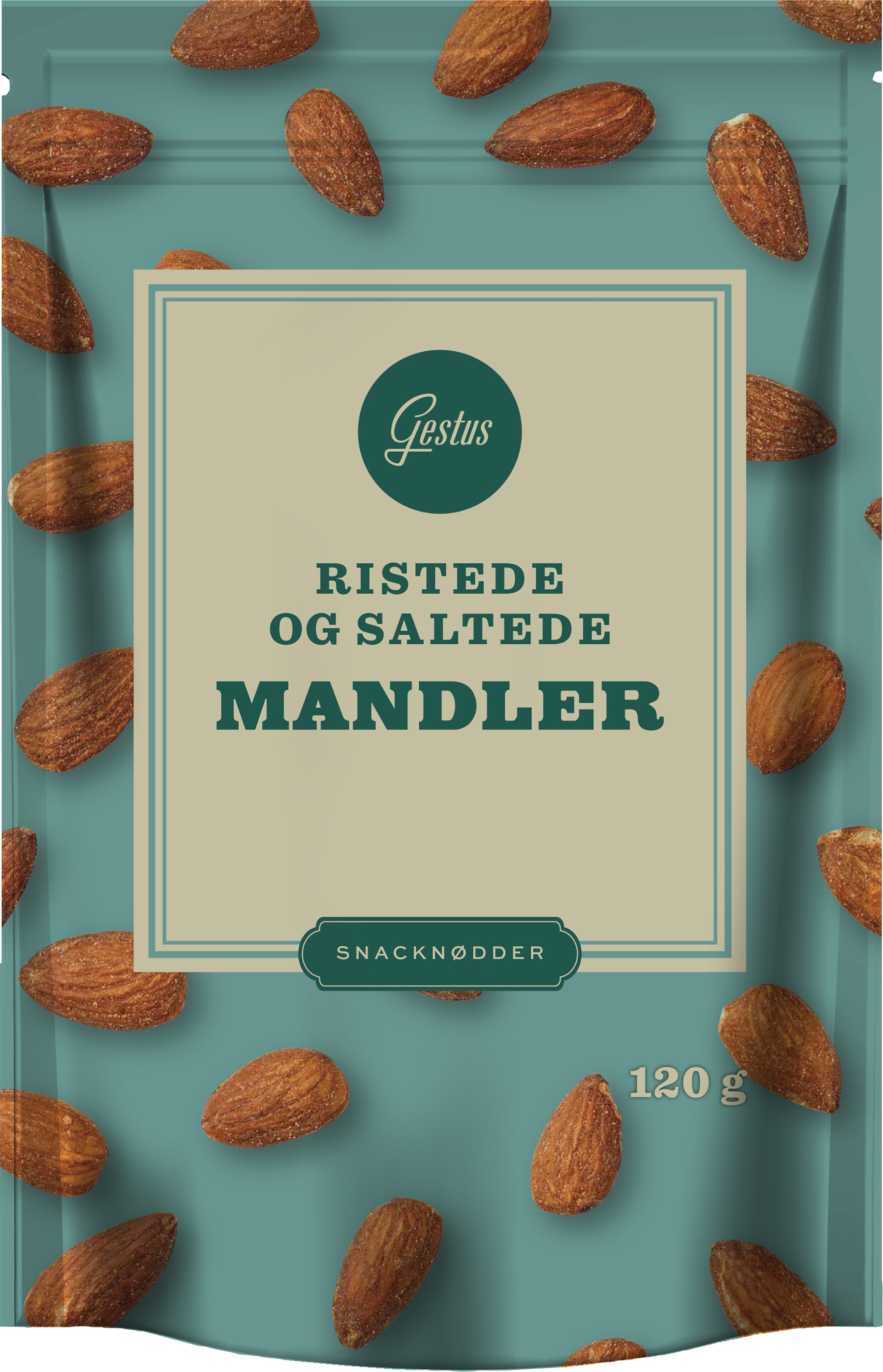 GESTUS AMANDES RÔTIES/SEL 120 G - 120 g