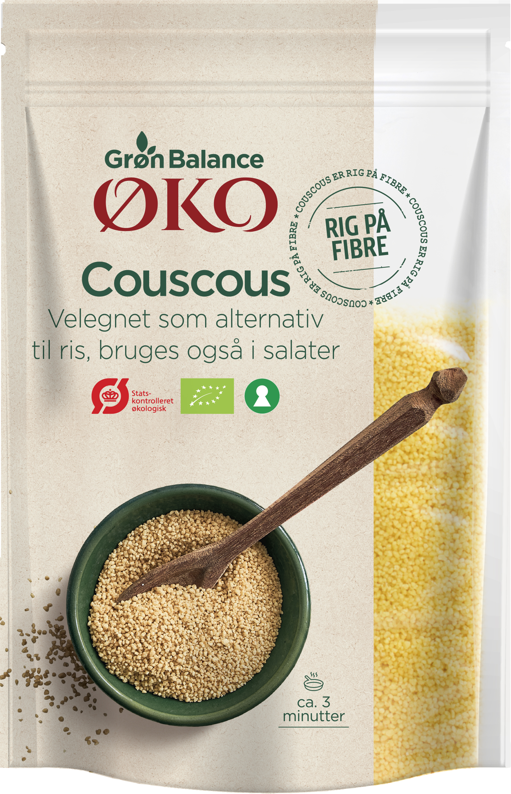 GB COUSCOUS À GRAINS ENTIER ECO 400 G - 400 g