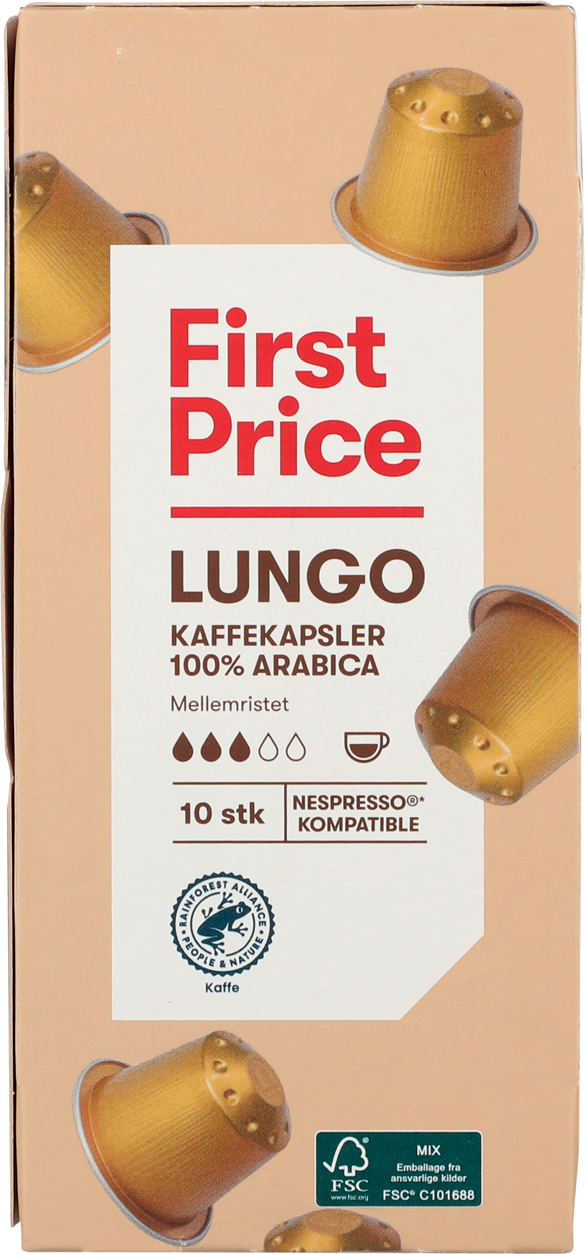FP LUNGO CAPSULES 10 PIÈCES - 10 capsules for Nespresso