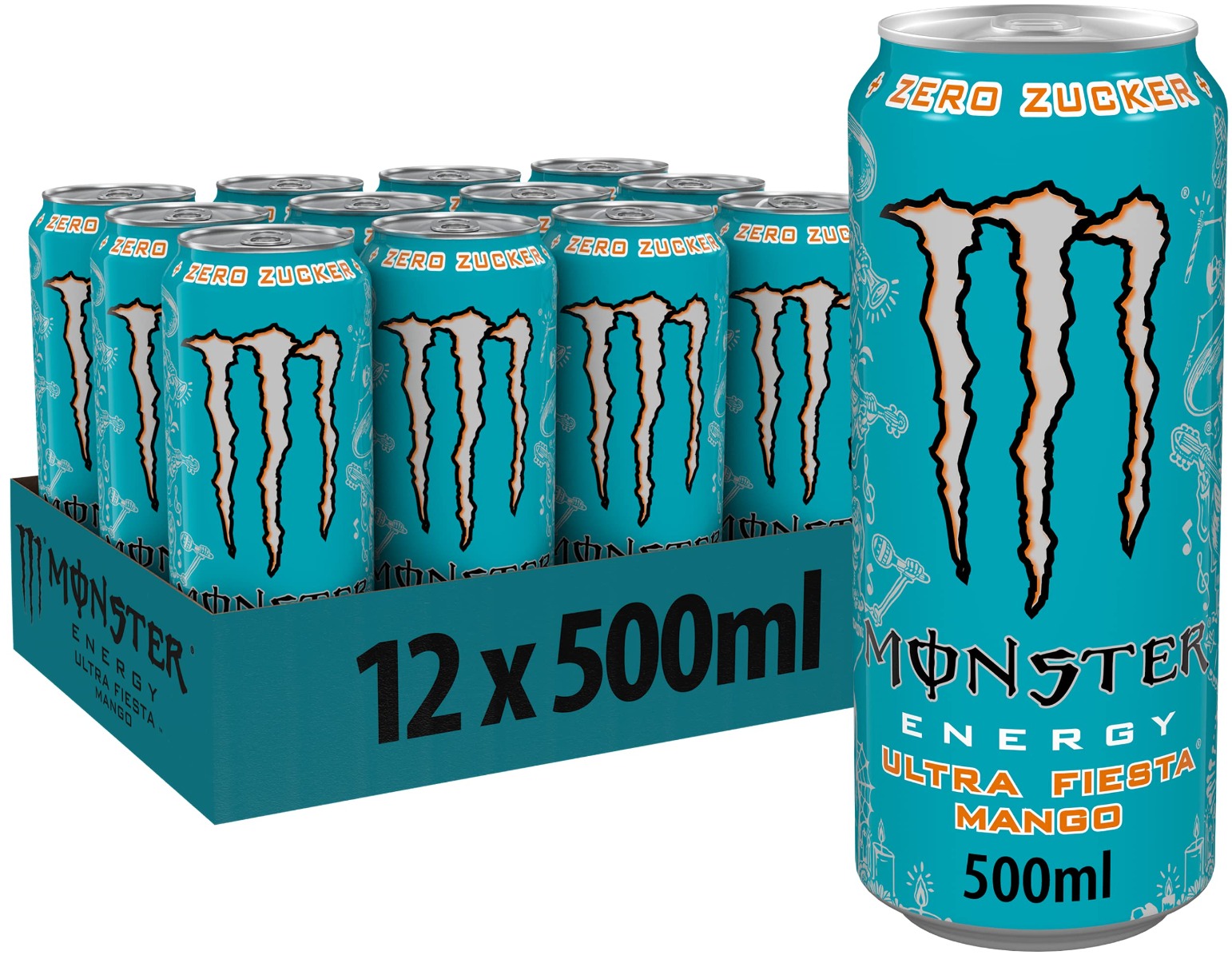 Monster Energy Ultra Fiesta pfandfreie - 12 x 0,5 L