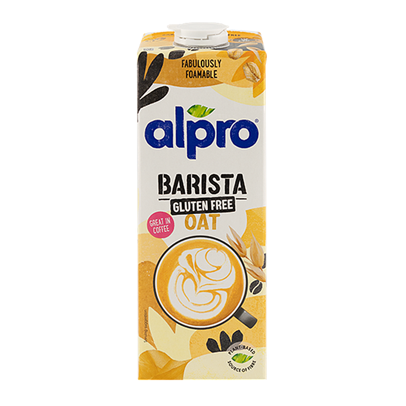 Alpro Boisson Avoine Barista Sans Gluten – Pack de 8 - 1 L