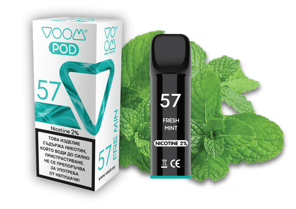 VOOM POD 57 Mint 2 ml - 2% nicotine - 1 single unit