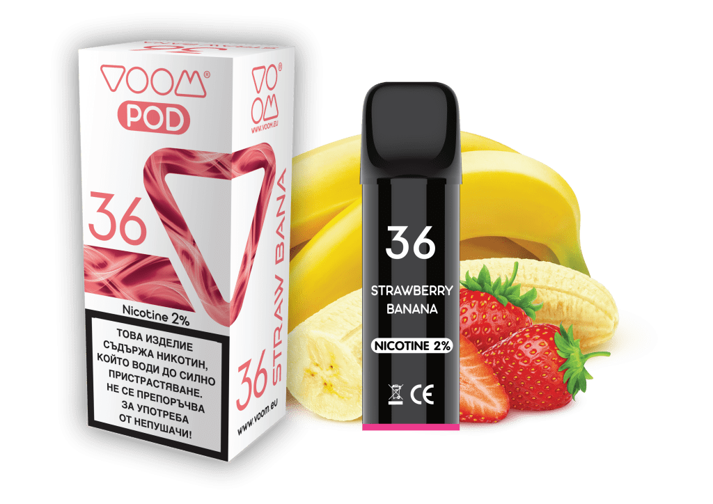 VOOM POD 36 Strawberry Banana 2 ml - 2% nicotine - 1 single unit
