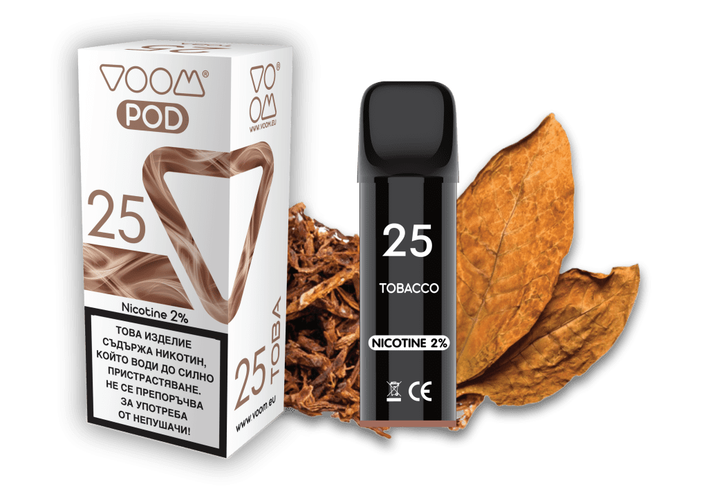 VOOM POD 25 Tobacco - 2% nicotine - 1 single unit