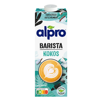 Alpro Boisson Coco Barista pack de 8 – alternative végétale au lait de coco pour café
