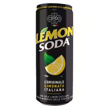 Crodo Lemon Soda 24 x 330ml canettes avec limonade italienne naturelle au citron