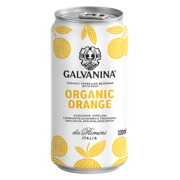 Galvanina boisson petillante bio a l orange 330 ml