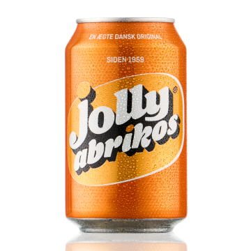 Jolly Abrikos – boisson gazeuse danoise au goût fruité d’abricot