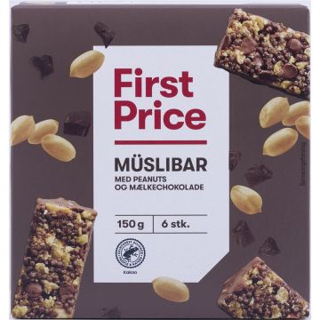 Müslibars  choko/peanut 6 pcs