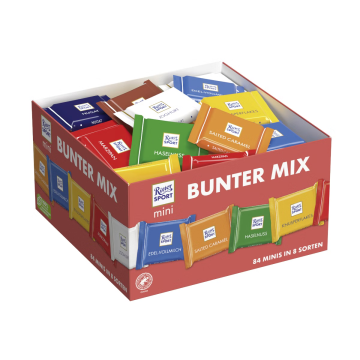 Ritter Sport Mini Display assortiment de chocolats – minis assortis