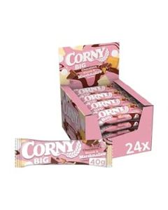 Corny Big Marshmallow 24x40g barres muesli chocolat biscuits marshmallows
