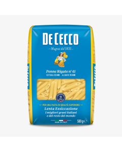 De Cecco Penne Rigate N°41 500 g – pâtes italiennes premium striées pour une accroche parfaite de la sauce