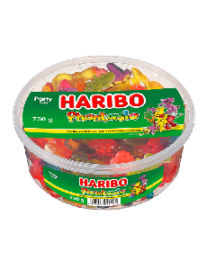 Haribo Phantasia 750g boîte avec bonbons gélifiés colorés et guimauves