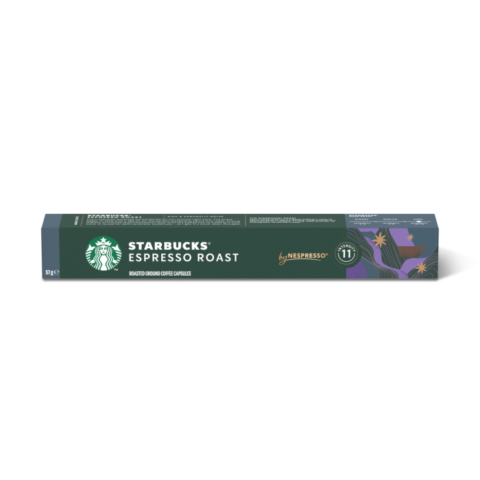 Capsules Starbucks Espresso Roast pour Nespresso – espresso intense et corsé avec notes torréfiées profondes Capsules Starbucks Espresso Roast pour Nespresso – espresso intense et corsé avec notes torréfiées profondes