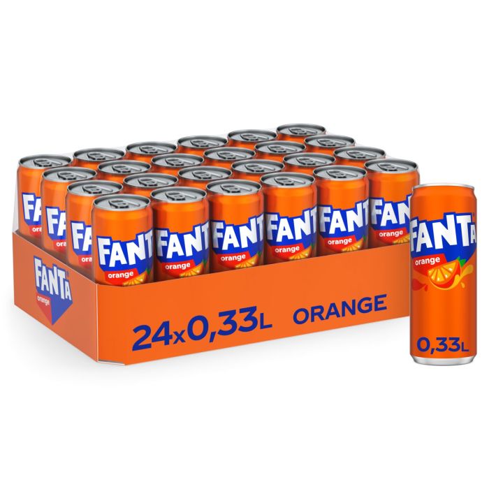 Fanta Orange 330 ml sleek dåse Fanta Orange 330 ml sleek dåse