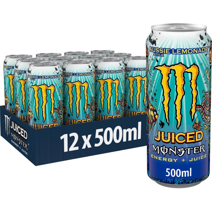 Monster Energy Aussie Style Lemonade 500 ml dåse Monster Energy Aussie Style Lemonade 500 ml dåse