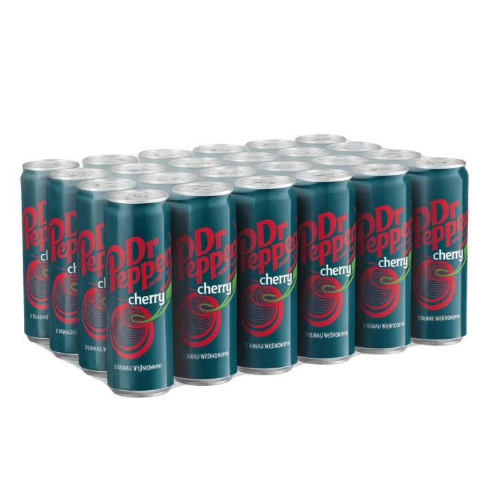 Dr Pepper Cherry 330 ml sleek dåse Dr Pepper Cherry 330 ml sleek dåse