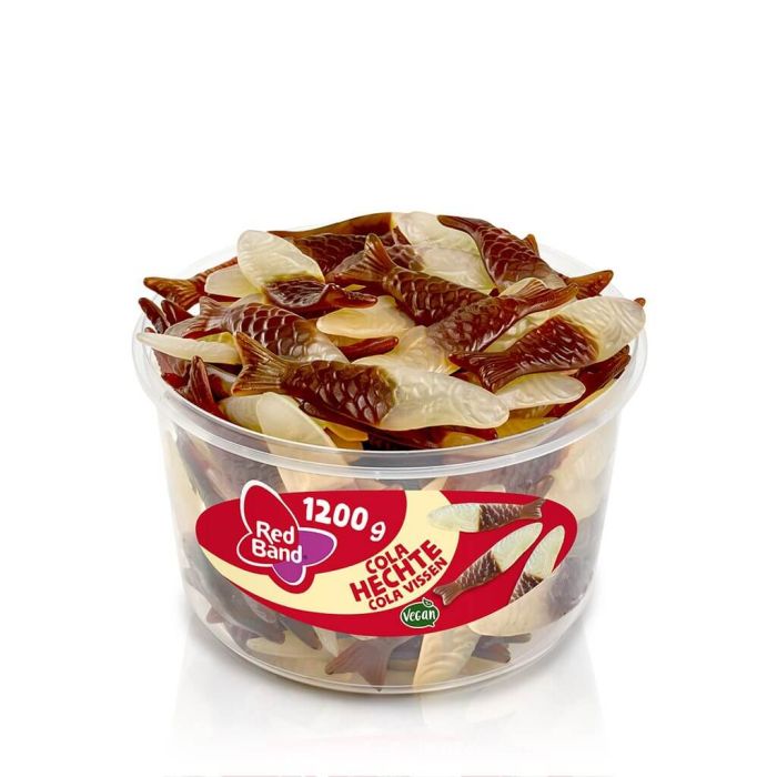 Red Band Cola Hechte bonbons gélifiés en forme de poisson au goût cola intense