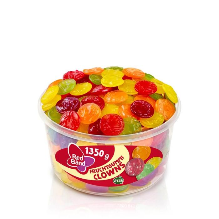 Red Band Fruchtgummi Clowns mini bonbons gélifiés en forme de clown au goût fruité