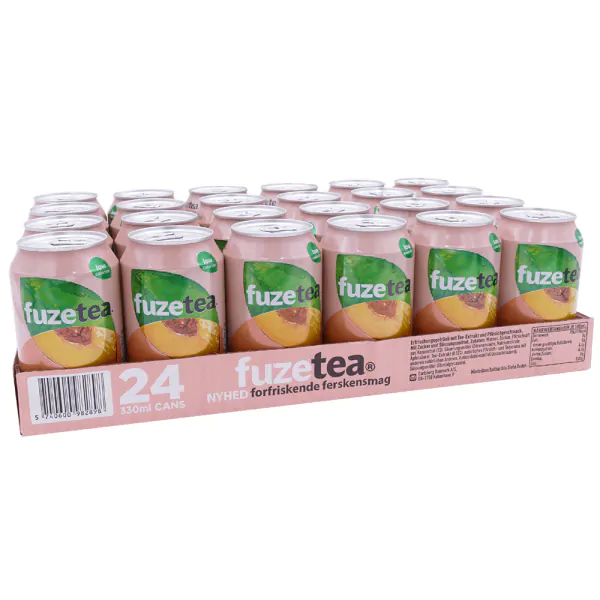 Fuze Tea Black Peach 24 x 330ml - 24 x 0,33 L