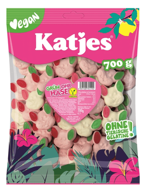 Katjes Grün-Ohr Hase vegan - 700 g