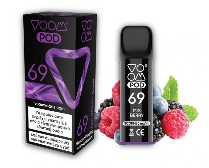 VOOM POD 69 Mix Berry 2 ml - 0% nicotine - 1 single unit