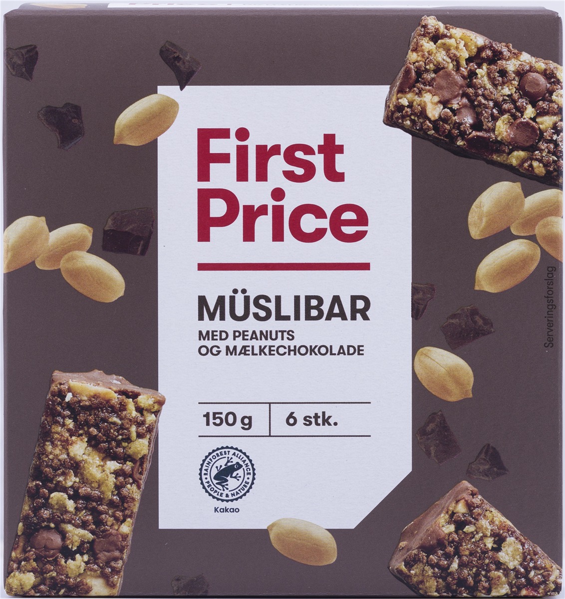 Müslibars choko/peanut 6 pcs - 150 g
