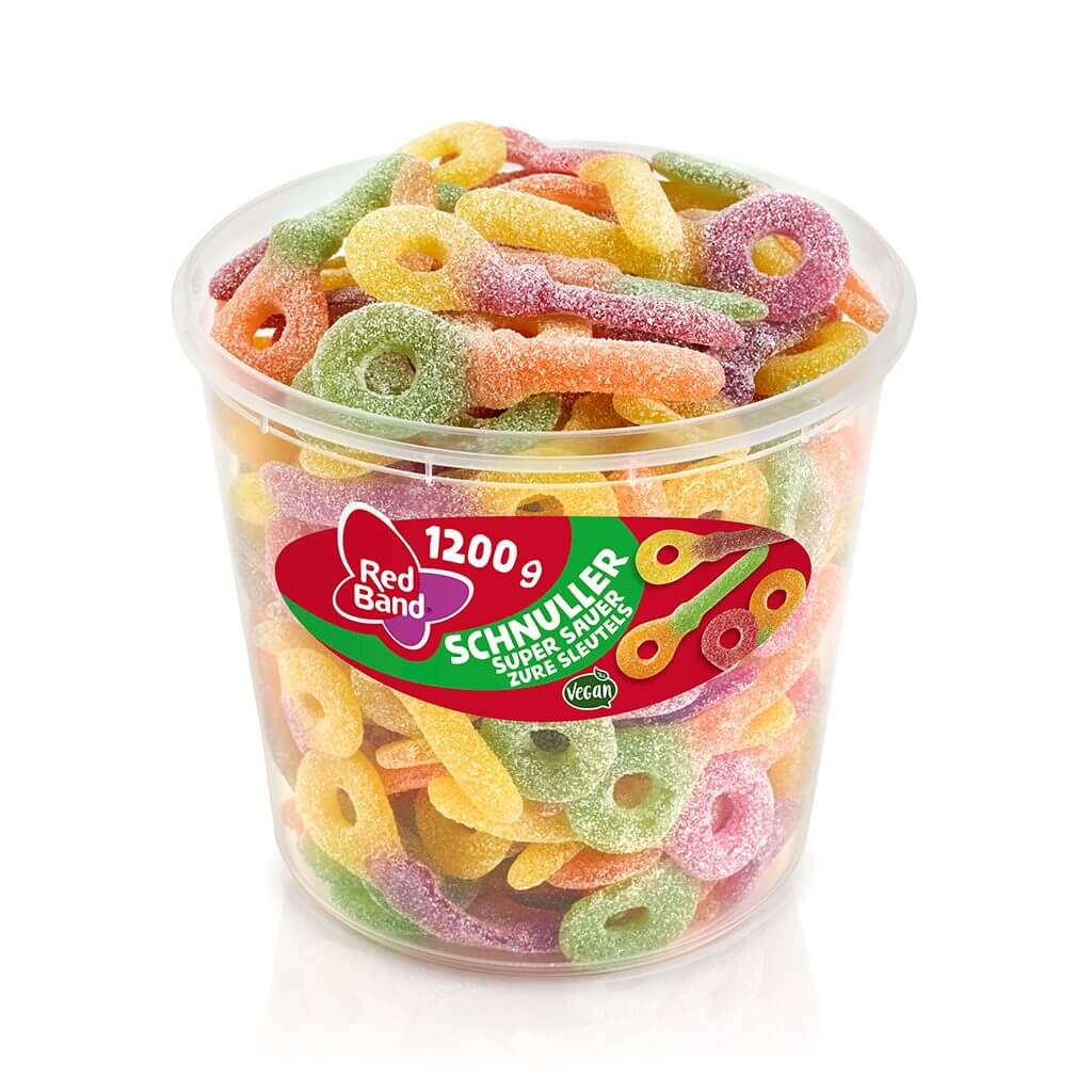 Red Band Fruchtgummi Schnuller supersauer - 1200 g